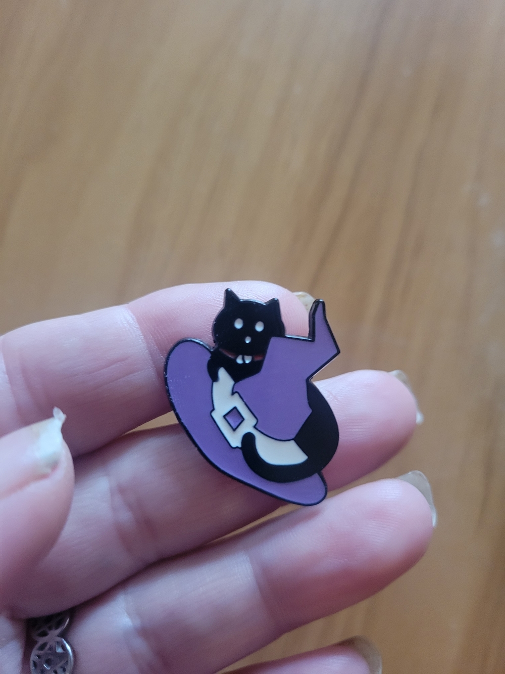 👻BUY 1 GET 1 FREE👻 Black Cat Brooch with Purple Witch Hat